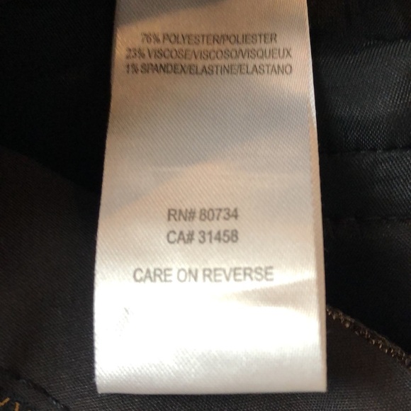 BCBG Maxazria Heathered Black Dress Pants Size 0 - Picture 3 of 6